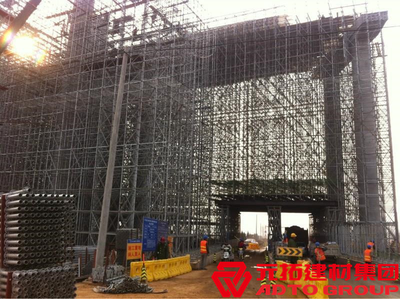 盤扣架數(shù)量計(jì)算難不難，盤扣一噸可以搭多少平？