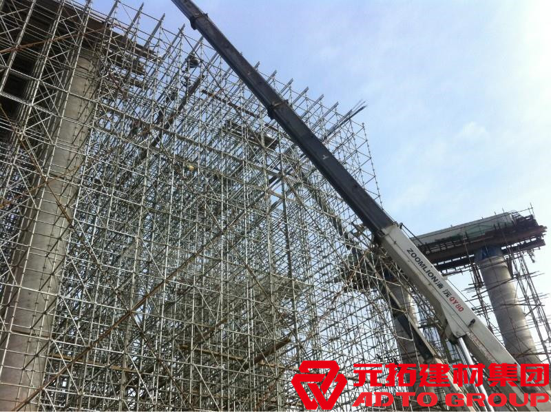 盤扣腳手架是什么材料，盤扣架多少米一噸？